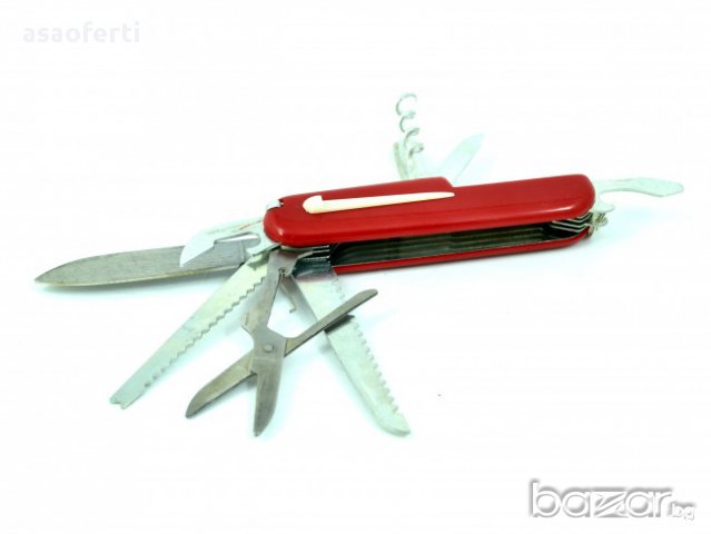 Джобно ножче SWISS 11+1, снимка 2 - Прибори за хранене, готвене и сервиране - 17704020