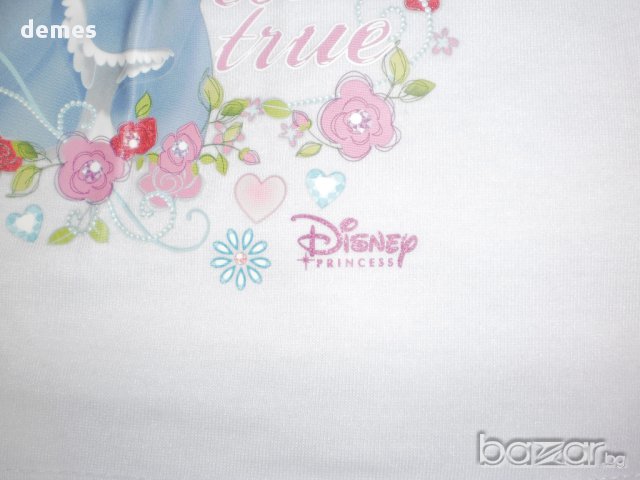 Прекрасна блуза с къс ръкав в бяло Disney, размер 6-9 (месеца), снимка 7 - Бебешки блузки - 10714322
