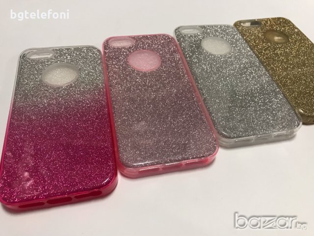 iPhone 5 , iPhone 5S , iPhone SE удароустойчиви и блестящи гърбове, снимка 4 - Калъфи, кейсове - 19878044