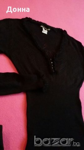 Блуза черна Miss Sixty, снимка 8 - Блузи с дълъг ръкав и пуловери - 20836882