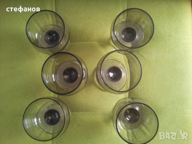 Стъклени чашки за концентрат, коняк 6 бр комплект, снимка 3 - Чаши - 24116549