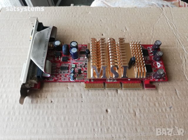 Видео карта NVidia GeForce MSI FX5200 AGP, снимка 5 - Видеокарти - 25956542
