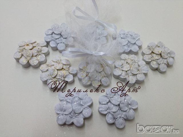 Сватбени подаръци за вашите гости-цветен букет, снимка 3 - Сватбени аксесоари - 20763997