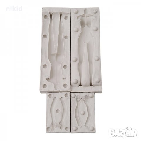 3D човек тяло ЖЕНА торс ръце силиконов молд форми молд калъп фондан тесто декор торта украса