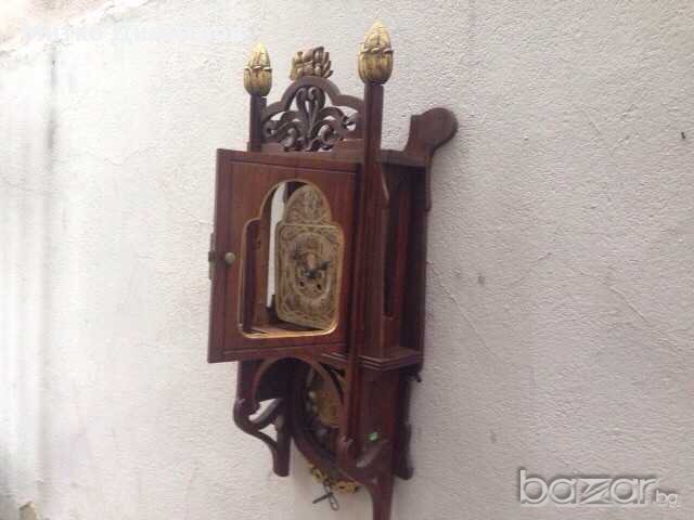 Стенен часовник Friedrich Mauthe в стил Сецесион-Германия от нач.ххв., снимка 3 - Други - 13459020