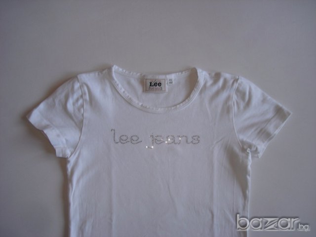 Lee, бяла тениска за девойка,146/152 см. , снимка 1 - Детски тениски и потници - 18022702