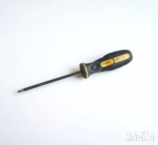 Отвертка кръстата MEGA с намагнитен връх 3x75mm, снимка 1