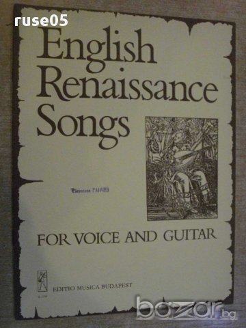 Книга "English Renaissance Songs for voice and guitar"-28стр