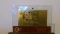 Банкноти 10 лева златни банкноти в стъклена поставка+сертификат, снимка 1 - Други ценни предмети - 9397800