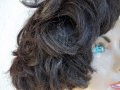 къса черна и прошарена кафява перука перуки, снимка 8
