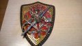 Герб с сабя за стена-30/22см-внос швеицария, снимка 8