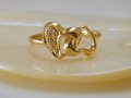 златен пръстен - завинаги заедно - 1.62 грама/размер №55.5, снимка 5