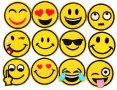 12 или 13 бр Емоджи емотикон The Emoji емблема апликация за дреха дрехи самозалепваща се еможи, снимка 1 - Други - 23132338