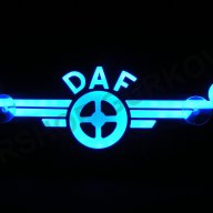 Светеща 3D табела DAF синя 24 волта, снимка 3 - Аксесоари и консумативи - 16985840