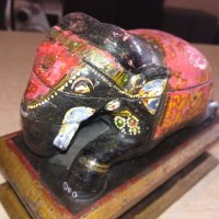 ретро колекция-слон-кутия-18х14х9см-внос швеицария, снимка 4 - Колекции - 20125828