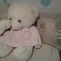 плюшена играчка-Мечо с розова рокля -голям, снимка 2 - Плюшени играчки - 21473345