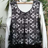  плетен елек блуза туника ръчна изработка  , снимка 1 - Жилетки - 11035770