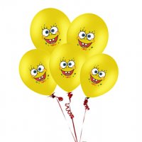 спондж боб Спонджбоб SpongeBob Обикновен надуваем латекс латексов балон парти хелий или газ, снимка 3 - Други - 23073156