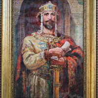 "Цар Симеон Велики", Димитър Гюдженов, картина, снимка 1 - Картини - 24592429