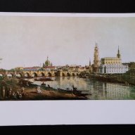 Стара антикварна картичка Canaletto от старият майстор  Belotto, художествена галерия Дрезден, снимка 3 - Антикварни и старинни предмети - 13085391