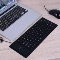 Силиконова USB клавиатура - леснопреносима и удобна, снимка 5 - Клавиатури и мишки - 21287907