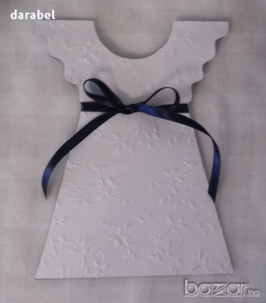 Ръчно изработени покани за кръщене, снимка 1