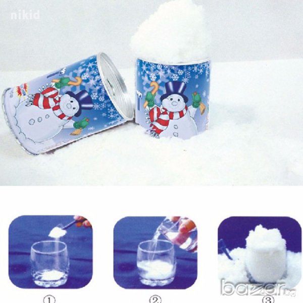 Изкуствен сняг консерва прах за направа, снимка 1