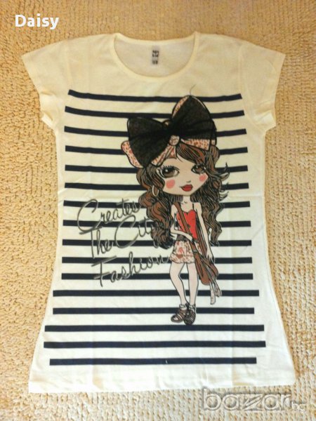 Сладка тениска с момиченце, снимка 1