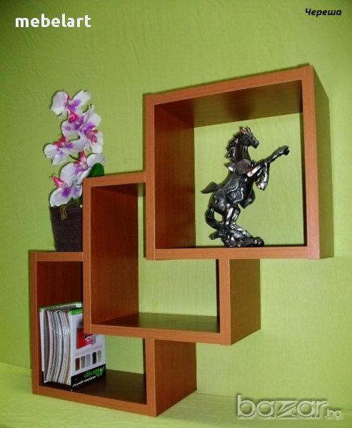 Етажерка за стена - Череша, снимка 1