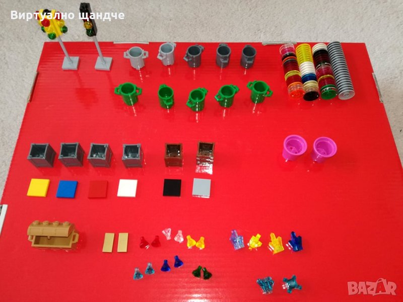 Lego - Лего аксесоари - светофари, кофи, сандък - Оригинални!, снимка 1