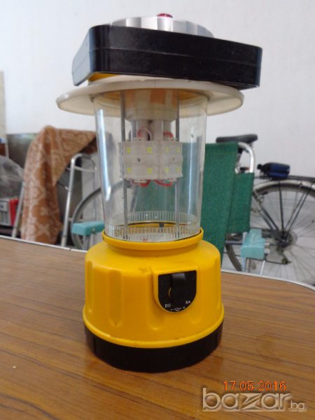 Мощна къмпинг LED лампa, с акумулатор, снимка 1