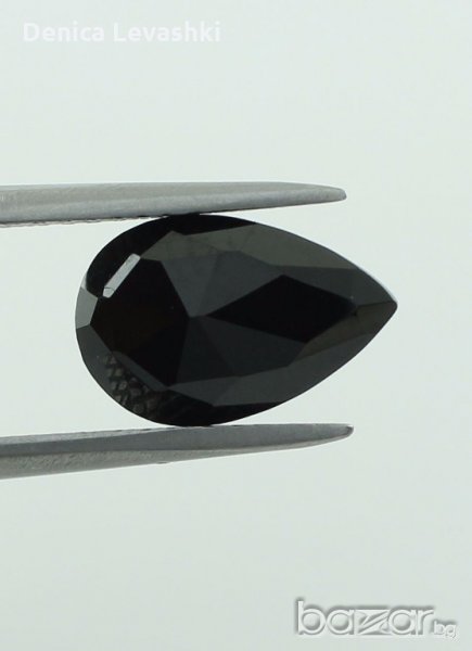 Естествени скъпоценни камъни - черен шпинел, снимка 1
