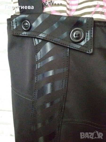 Вталена права черна пола , снимка 1