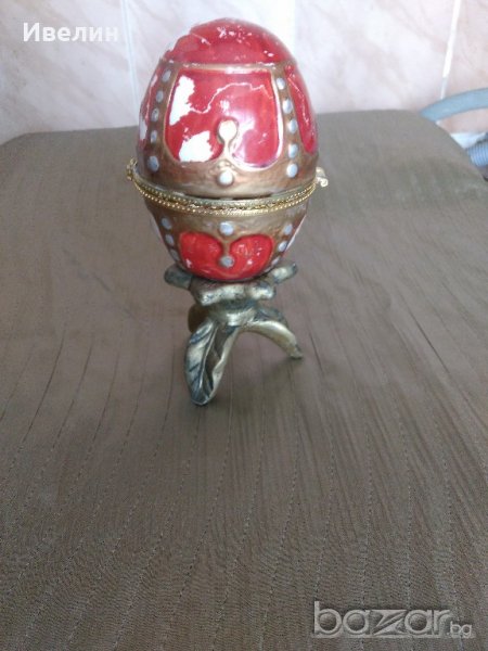 порцеланова кутия-яйце, снимка 1