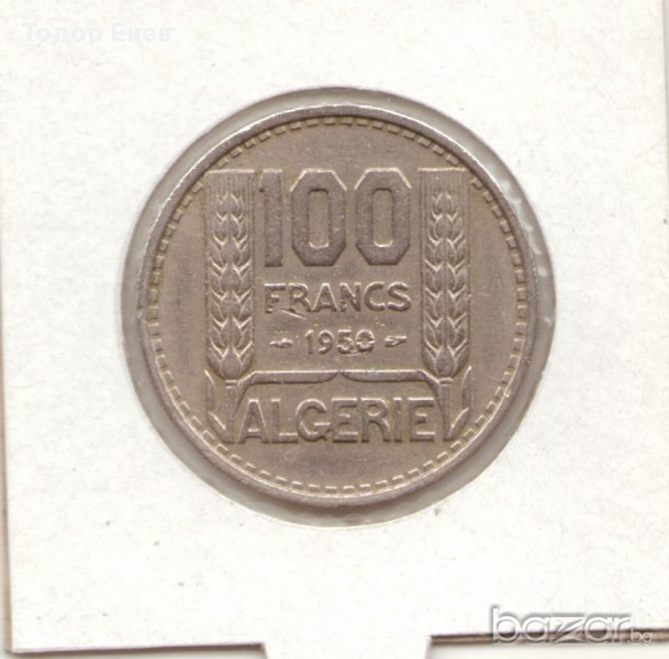 Algeria-100 Francs-1950-KM# 93-Намалена цена от 8 лв. на 6 лв., снимка 1