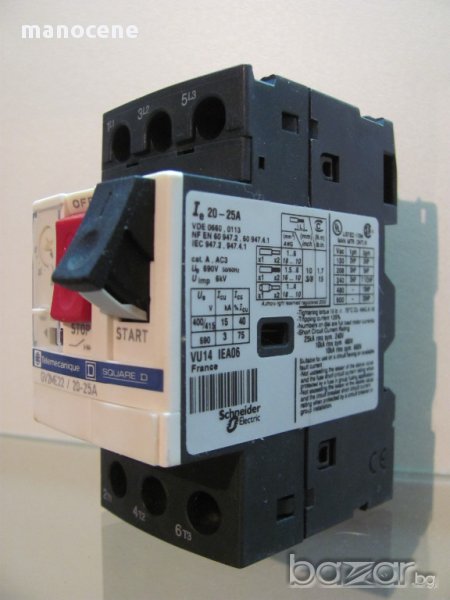 Моторен прекъсвач 20-25a, Telemecanique Gv2me22, снимка 1