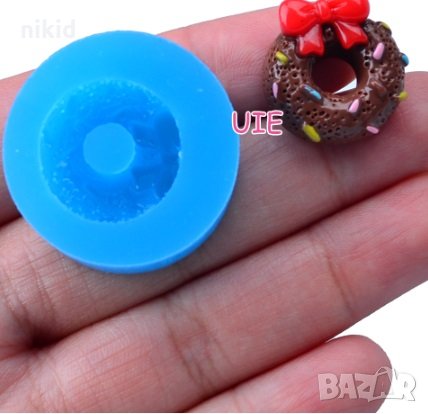 Геврече с панделка мини силиконов молд форма за фондан украса торта декорация мъфини, снимка 1