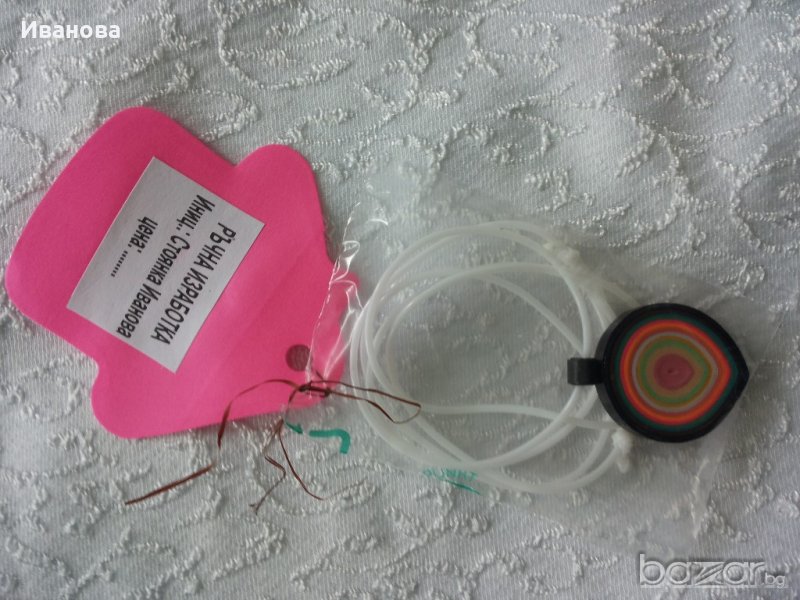 Ръчна изработка на бижута от хартия и квилинг  0.50лв, снимка 1