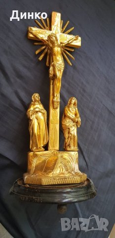 Домашен олтар от 19век  под стъклен купол, снимка 5 - Антикварни и старинни предмети - 24881160