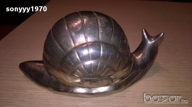 Красив и стилен охлюв-14/7/7см-внос швеицария, снимка 4 - Антикварни и старинни предмети - 16319665