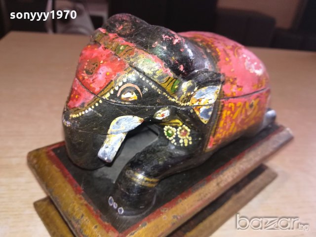 ретро колекция-слон-кутия-18х14х9см-внос швеицария, снимка 4 - Колекции - 20125828