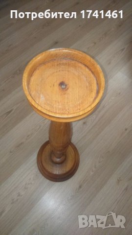 Дървен свещник, снимка 2 - Декорация за дома - 18879639