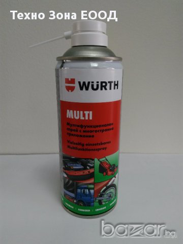 Мултифункционален спрей с многостранно приложение, MULTI-WURTH, 5 в 1, снимка 1 - Други - 17556413