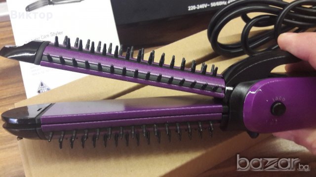 Преса, четка и преса за къдрици. Уред за стилизилране на коса от Telefunken 3 in 1, снимка 4 - Преси за коса - 20630064