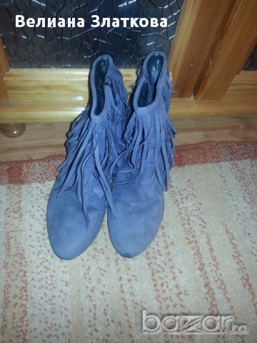 Сиви Боти, снимка 2 - Дамски боти - 10609000