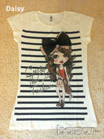 Сладка тениска с момиченце, снимка 1