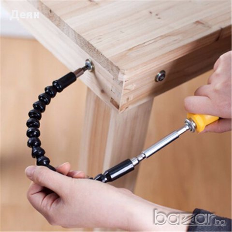 1593 Гъвкав накрайник/удължител за винтоверт и отверка, снимка 4 - Винтоверти - 17468574