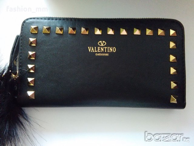 Кожено ново дамско портмоне Valentino, снимка 3 - Портфейли, портмонета - 19834617