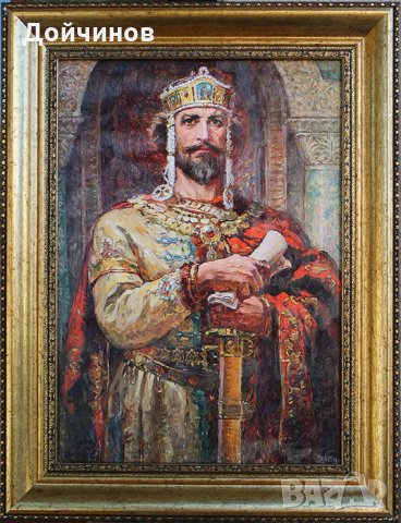 "Цар Симеон Велики", Димитър Гюдженов, картина, снимка 1 - Картини - 24592429