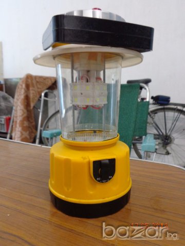 Мощна къмпинг LED лампa, с акумулатор